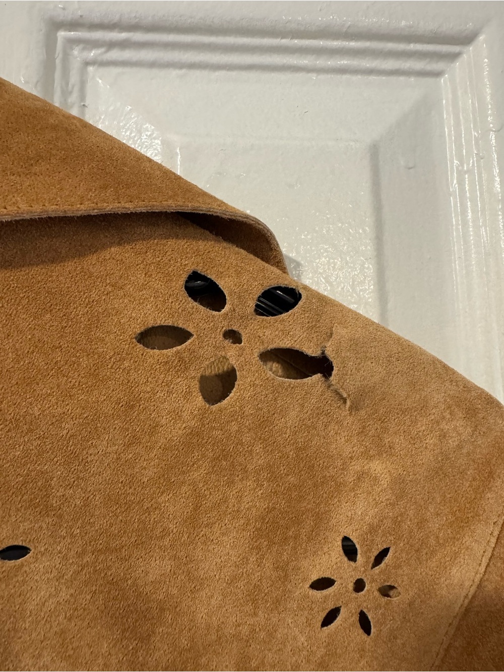 Vintage 100% Leather Suede Jacket - Picture 6 of 11